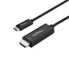 StarTech.com 0,91m USB-C-auf-HDMI-Kabel – 4K 60Hz USB-Typ-C-auf-HDMI-2.0-Videoadapterkabel – Thunderbolt 3 kompatibel – Laptop zu HDMI-Monitor/Display – DP 1.2 Alt Mode HBR2 – Schwarz