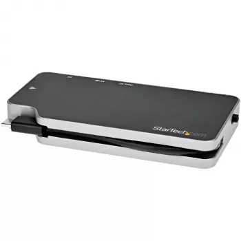 StarTech.com USB-C Multiport-Adapter – USB-C auf 4K HDMI oder VGA Video mit 100W Power Delivery Durchschleifung, 2-Port 10Gbps USB-Hub, MicroSD, GbE – USB 3.1 Gen 2 Type-C Mini/Reise-Dock