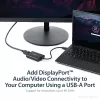 StarTech.com USB 3.0 zu DisplayPort Adapter, USB DP Monitor Konverter für Windows, 4K (keine Unterstützung für macOS/ChromeOS/Linux) - TAA