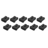 StarTech.com LC SFP Staubschutzkappen - 10er-Pack, LC, Gummi, Schwarz, Netzwerk-Switch, 18 mm, 15 mm