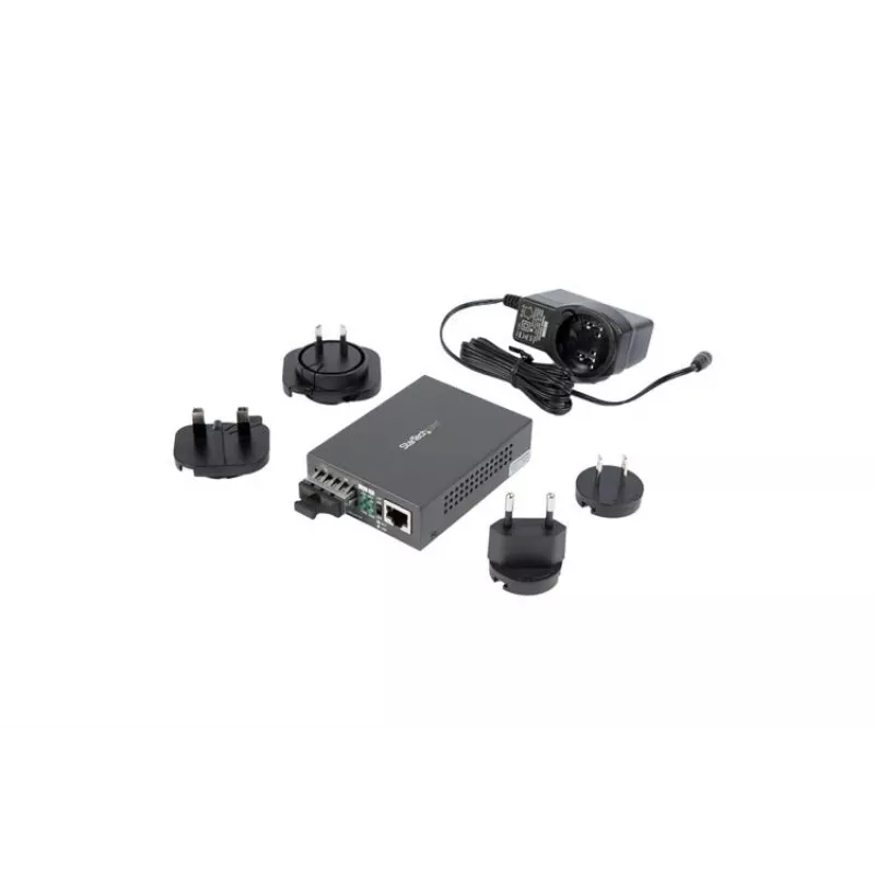 StarTech.com Gigabit Ethernet auf SC Glasfaser-Medienkonverter – 1000Base-LX – Single-Mode – 10 km