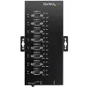 StarTech.com 8-Port Serieller Hub USB zu RS232/RS485/RS422 Adapter – Industrieller USB 2.0 zu DB9 Seriell-Konverter-Hub – IP30-zertifiziert – DIN-Schienenmontierbarer Metall-Seriell-Hub – 15 kV ESD-Schutz