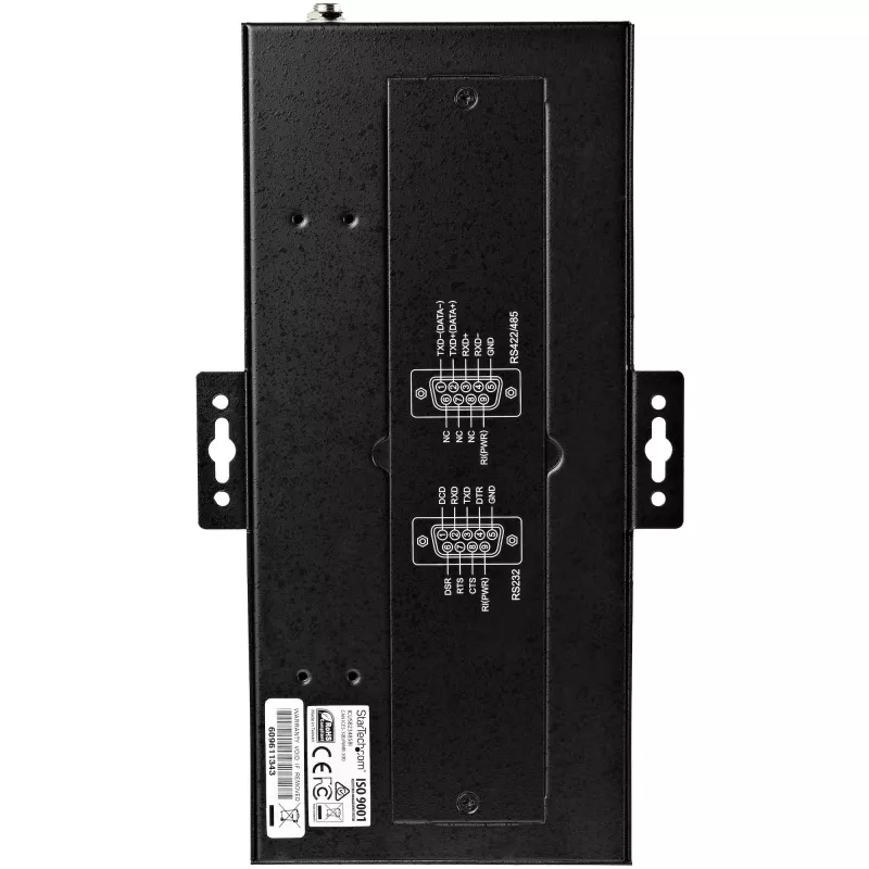 StarTech.com 8-Port Serieller Hub USB zu RS232/RS485/RS422 Adapter – Industrieller USB 2.0 zu DB9 Seriell-Konverter-Hub – IP30-zertifiziert – DIN-Schienenmontierbarer Metall-Seriell-Hub – 15 kV ESD-Schutz