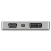 StarTech.com USB-C-Multiport-Videoadapter mit HDMI, VGA, Mini DisplayPort oder DVI – USB-Typ-C-Monitoradapter auf HDMI 2.0 oder mDP 1.2 (4K 60 Hz) – VGA oder DVI (1080p) – Space Gray Aluminium
