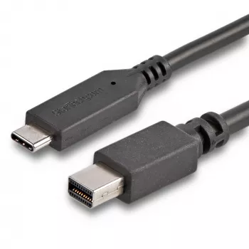 StarTech.com 6 ft. (1,8 m) USB-C auf Mini DisplayPort Kabel - 4K 60Hz - Schwarz