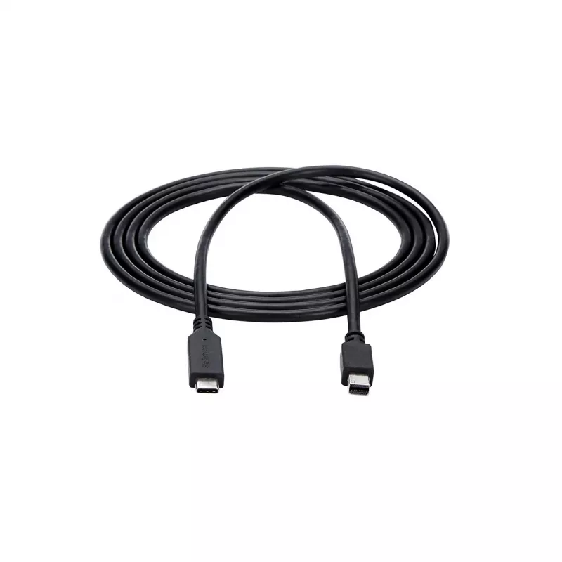 StarTech.com 6 ft. (1,8 m) USB-C auf Mini DisplayPort Kabel - 4K 60Hz - Schwarz