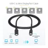 StarTech.com 6 ft. (1,8 m) USB-C auf Mini DisplayPort Kabel - 4K 60Hz - Schwarz