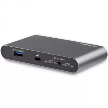 StarTech.com USB-C-Dock – 4K Dual-Monitor DisplayPort – Mini-Laptop-Dockingstation – 100 W Power Delivery Passthrough – GbE, 2-Port USB-A-Hub – USB Type-C-Multiport-Adapter – 1 m Kabel