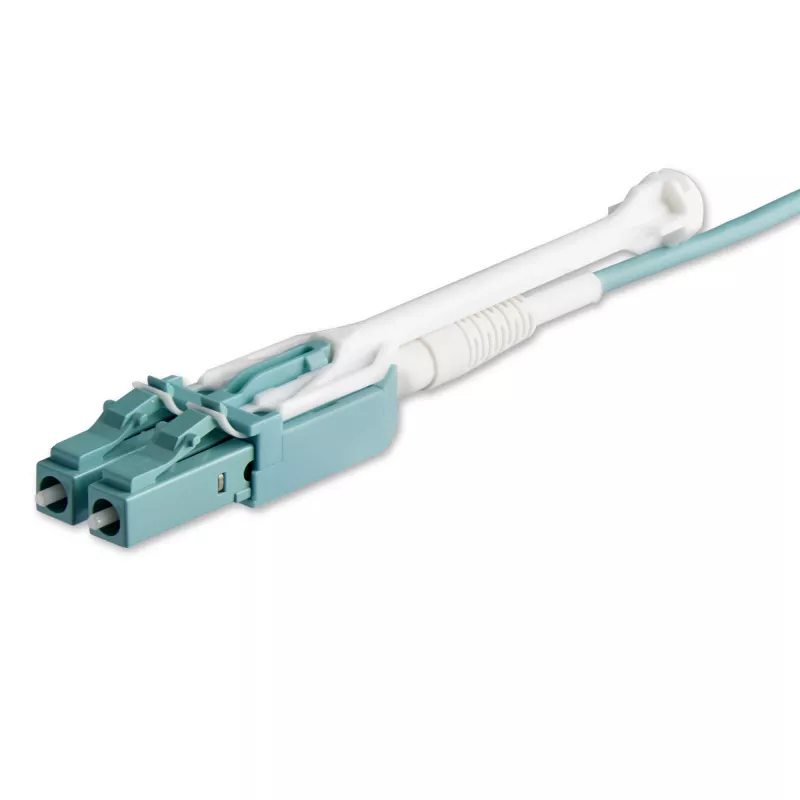 StarTech.com 10m (30ft) MTP(F)/PC auf 4x LC/PC Duplex Breakout OM3 Multimode Glasfaserkabel, OFNP Plenum, 40G Netzwerke, geringe Einfügedämpfung - Glasfaser-Jumperkabel