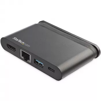 StarTech.com USB-C Multiport-Adapter - Tragbares USB-C-Dock mit 4K HDMI - 100W PD 3.0 Durchschleifung, 1x USB-A, 1x USB-C, GbE - Thunderbolt 3 & USB Type-C Laptop Reise-Dock - Mac & Windows