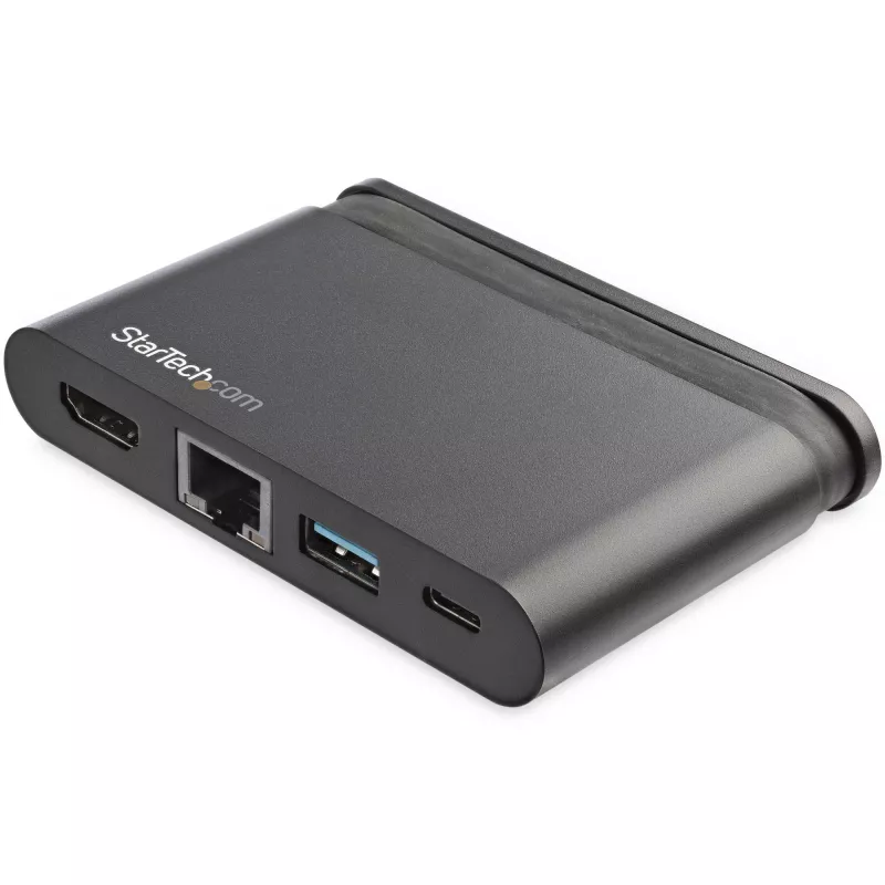 StarTech.com USB-C Multiport-Adapter - Tragbares USB-C-Dock mit 4K HDMI - 100W PD 3.0 Durchschleifung, 1x USB-A, 1x USB-C, GbE - Thunderbolt 3 & USB Type-C Laptop Reise-Dock - Mac & Windows