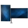 StarTech.com Tischhalterung für zwei Monitore – Premium-Gelenkmonitorarm – bis zu 30 inch VESA-Montagebildschirme – höhenverstellbare Monitorhalterung – drehbar/neigbar/schwenkbar – Klemme/Tischdurchführung – Silber