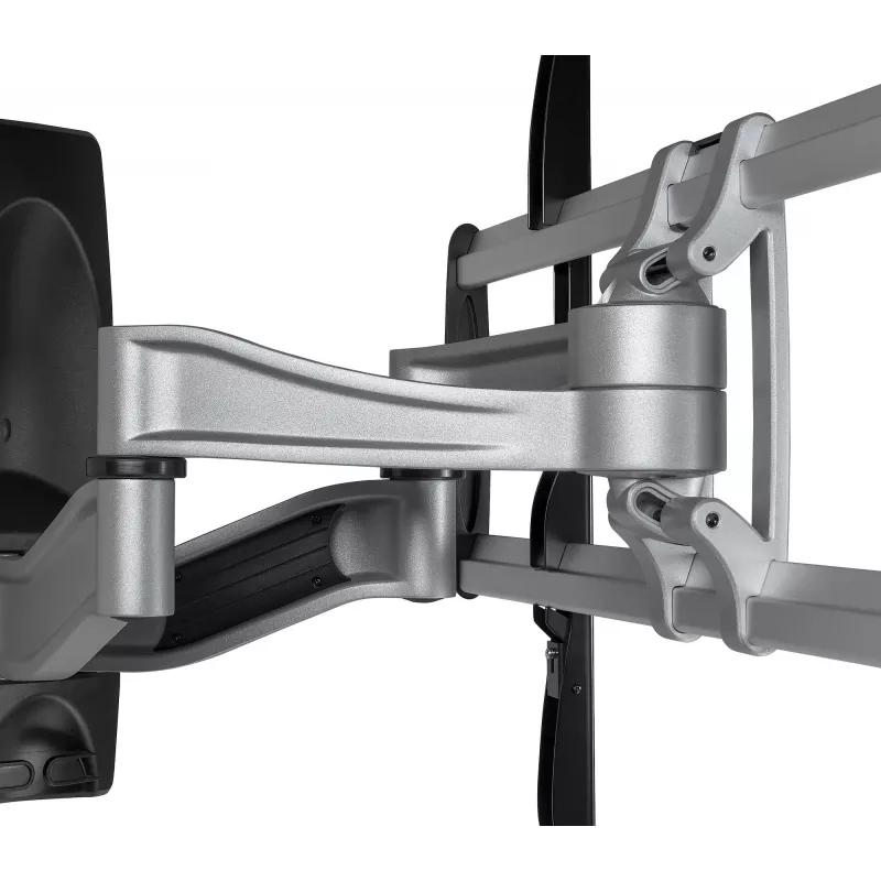 StarTech.com Vollbewegliche TV-Wandhalterung – Hochbelastbare, schwenkbare TV-Wandhalterung für 32 Zoll bis 75 Zoll (165 lb/75 kg) VESA-Displays – Universell verstellbarer Neige-/Schwenkarm für Flachbildschirme – Silber