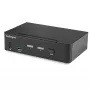 StarTech.com 2-Port DisplayPort KVM-Switch - 4K 60Hz - Einzelbildschirm - Dual-Port UHD DP 1.2 USB KVM-Switch mit integriertem USB 3.0 Hub & Audio - Dell HP Apple Lenovo - TAA-konform