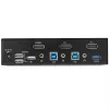StarTech.com 2-Port DisplayPort KVM-Switch - 4K 60Hz - Einzelbildschirm - Dual-Port UHD DP 1.2 USB KVM-Switch mit integriertem USB 3.0 Hub & Audio - Dell HP Apple Lenovo - TAA-konform