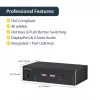 StarTech.com 2-Port DisplayPort KVM-Switch - 4K 60Hz - Einzelbildschirm - Dual-Port UHD DP 1.2 USB KVM-Switch mit integriertem USB 3.0 Hub & Audio - Dell HP Apple Lenovo - TAA-konform