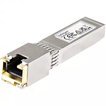 StarTech.com HPE 813874-B21 kompatibles SFP+ Modul - 10GBASE-T - SFP auf RJ45 Cat6/Cat5e - 10GE Gigabit Ethernet SFP+ - RJ-45 30m - HPE BladeSystem, c-Class
