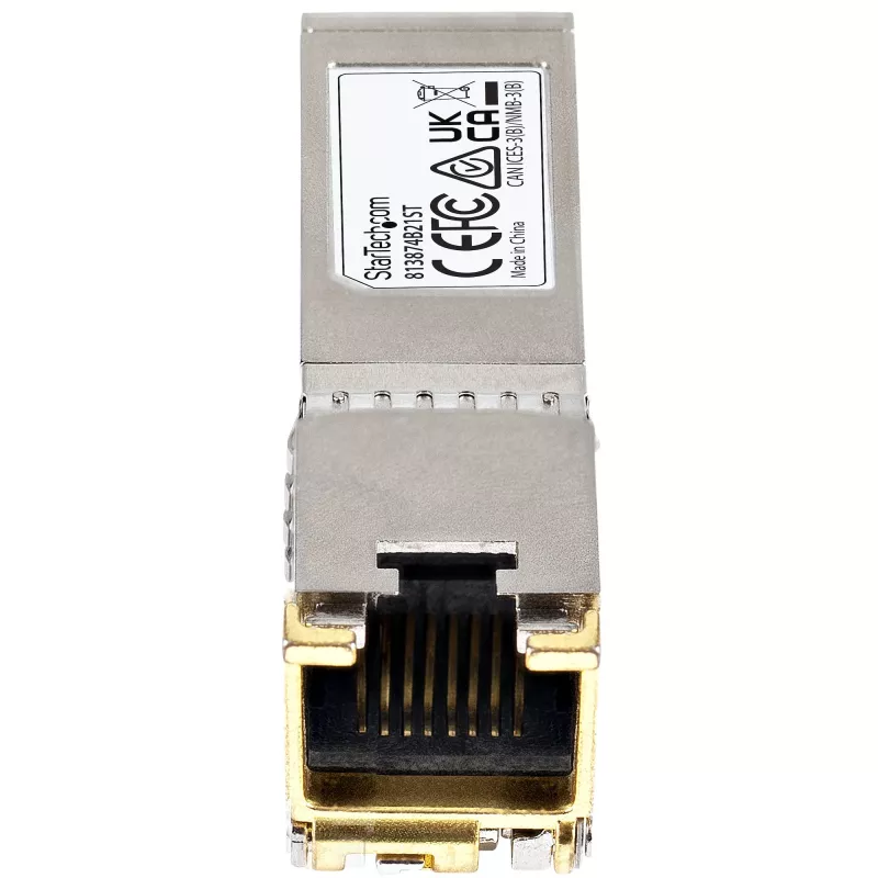 StarTech.com HPE 813874-B21 kompatibles SFP+ Modul - 10GBASE-T - SFP auf RJ45 Cat6/Cat5e - 10GE Gigabit Ethernet SFP+ - RJ-45 30m - HPE BladeSystem, c-Class