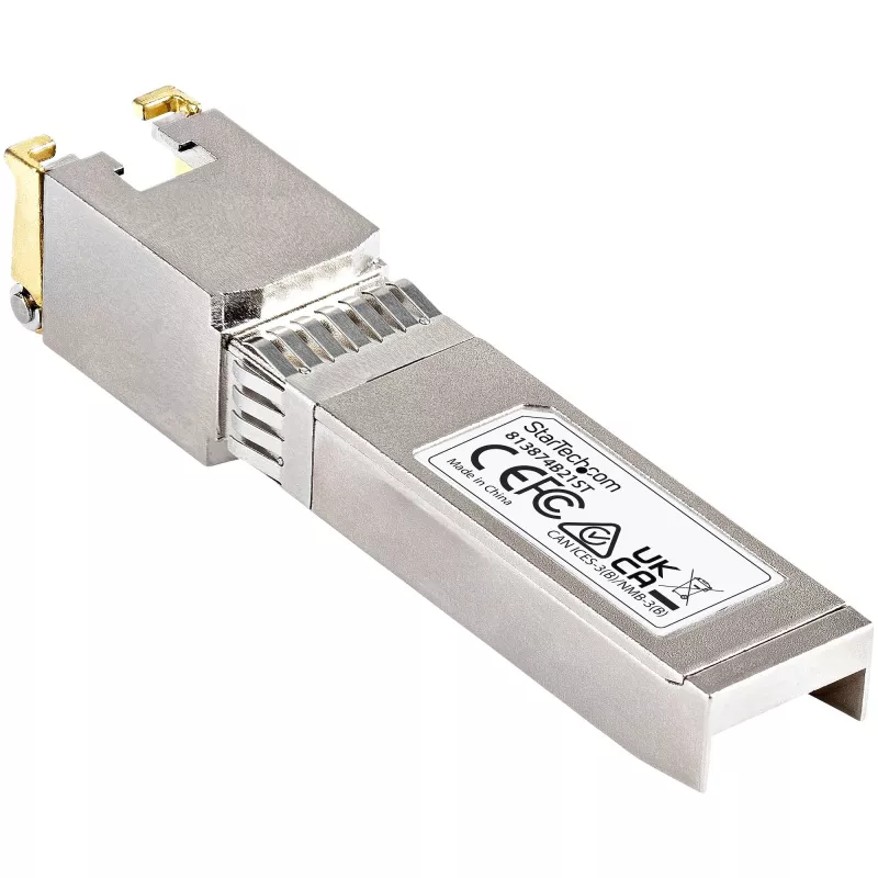 StarTech.com HPE 813874-B21 kompatibles SFP+ Modul - 10GBASE-T - SFP auf RJ45 Cat6/Cat5e - 10GE Gigabit Ethernet SFP+ - RJ-45 30m - HPE BladeSystem, c-Class