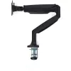 StarTech.com Tischmonitorarm – Robuster ergonomischer VESA-Monitorarm – Einzelner 9-kg-Bildschirm – Vollbeweglich, höhenverstellbar, gelenkig – Aluminium – C-Klemme/Durchführung – Schwarz