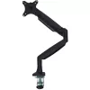 StarTech.com Tischmonitorarm – Robuster ergonomischer VESA-Monitorarm – Einzelner 9-kg-Bildschirm – Vollbeweglich, höhenverstellbar, gelenkig – Aluminium – C-Klemme/Durchführung – Schwarz