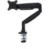 StarTech.com Tischmonitorarm – Robuster ergonomischer VESA-Monitorarm – Einzelner 9-kg-Bildschirm – Vollbeweglich, höhenverstellbar, gelenkig – Aluminium – C-Klemme/Durchführung – Schwarz