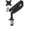 StarTech.com Tischmonitorarm – Robuster ergonomischer VESA-Monitorarm – Einzelner 9-kg-Bildschirm – Vollbeweglich, höhenverstellbar, gelenkig – Aluminium – C-Klemme/Durchführung – Schwarz