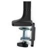 StarTech.com Tischmonitorarm – Robuster ergonomischer VESA-Monitorarm – Einzelner 9-kg-Bildschirm – Vollbeweglich, höhenverstellbar, gelenkig – Aluminium – C-Klemme/Durchführung – Schwarz