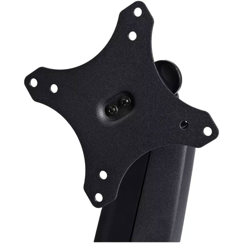 StarTech.com Tischmonitorarm – Robuster ergonomischer VESA-Monitorarm – Einzelner 9-kg-Bildschirm – Vollbeweglich, höhenverstellbar, gelenkig – Aluminium – C-Klemme/Durchführung – Schwarz