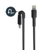StarTech.com 0,91 m (3 Fuß) robustes schwarzes USB-A-auf-Lightning-Kabel – strapazierfähiges, robustes Aramidfaser-USB-Typ-A-auf-Lightning-Lade-/Sync-Kabel – Apple MFi-zertifiziert für iPad/iPhone 12