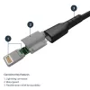 StarTech.com 0,91 m (3 Fuß) robustes schwarzes USB-A-auf-Lightning-Kabel – strapazierfähiges, robustes Aramidfaser-USB-Typ-A-auf-Lightning-Lade-/Sync-Kabel – Apple MFi-zertifiziert für iPad/iPhone 12