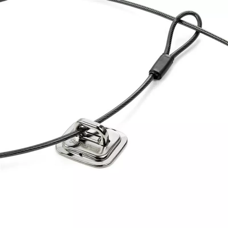 StarTech.com Laptop-Kabelschlossanker – Zinklegierung, Anker, Silber, 1 Stk., Stahl, 44 mm, 45,8 mm