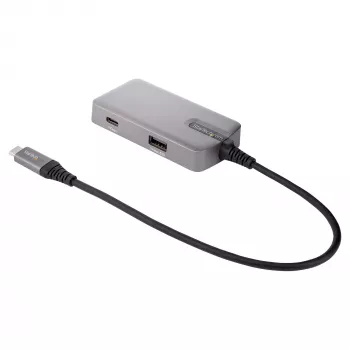 StarTech.com USB-C-Multiport-Adapter – USB-C auf 4K 60Hz HDMI 2.0, 100 W Power Delivery Durchgang – 3-Port 10 Gbit/s USB-Hub – Tragbare USB-Typ-C Mini-Dockingstation – 25 cm Kabel
