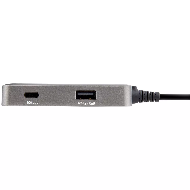 StarTech.com USB-C-Multiport-Adapter – USB-C auf 4K 60Hz HDMI 2.0, 100 W Power Delivery Durchgang – 3-Port 10 Gbit/s USB-Hub – Tragbare USB-Typ-C Mini-Dockingstation – 25 cm Kabel