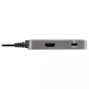 StarTech.com USB-C-Multiport-Adapter – USB-C auf 4K 60Hz HDMI 2.0, 100 W Power Delivery Durchgang – 3-Port 10 Gbit/s USB-Hub – Tragbare USB-Typ-C Mini-Dockingstation – 25 cm Kabel