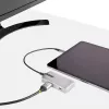 StarTech.com USB-C-Multiport-Adapter – USB-C auf 4K 60Hz HDMI 2.0, 100 W Power Delivery Durchgang – 3-Port 10 Gbit/s USB-Hub – Tragbare USB-Typ-C Mini-Dockingstation – 25 cm Kabel