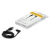 StarTech.com 1 m Robustes USB-A-auf-Lightning-Kabel – Schwarz, 90° abgewinkelt, strapazierfähig, Aramidfaser-verstärkt, USB-Typ-A-auf-Lightning Lade-/Sync-Kabel – Apple MFi-zertifiziert – iPhone