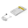 StarTech.com 1 m robustes USB-A-auf-Lightning-Kabel – Weiß 90° abgewinkelt strapazierfähig Aramidfaser USB Typ A auf Lightning Lade-/Sync-Kabel – Apple MFi-zertifiziert – iPhone