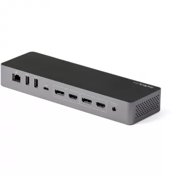 StarTech.com USB C Dockingstation für Macbook Pro/Air-M1/M2/M3/M4, Thunderbolt-kompatibel, HDMI/DisplayPort, Dual 4K 60Hz/Single 8K, USB Typ-C Laptop-Dock, 96W Power Delivery, USB 10Gbps