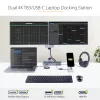 StarTech.com USB C Dockingstation für Macbook Pro/Air-M1/M2/M3/M4, Thunderbolt-kompatibel, HDMI/DisplayPort, Dual 4K 60Hz/Single 8K, USB Typ-C Laptop-Dock, 96W Power Delivery, USB 10Gbps
