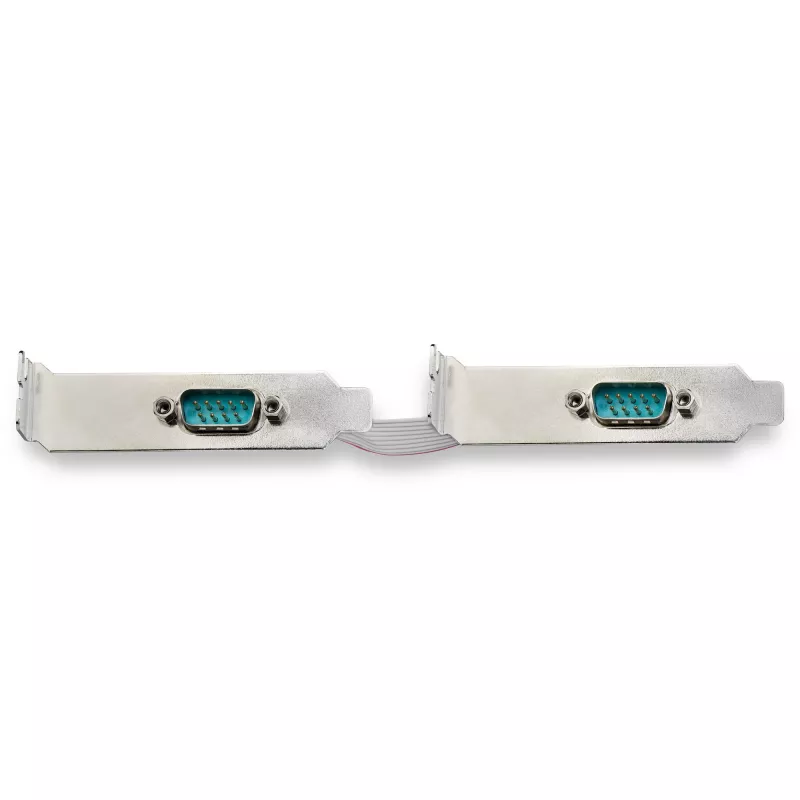 StarTech.com 2-Port PCI Express RS232 Serielle Adapterkarte – PCIe RS232 Serieller Host-Steuergerät – PCIe auf Seriell DB9 – 16950 UART – Low-Profile-Erweiterungskarte – Windows & Linux
