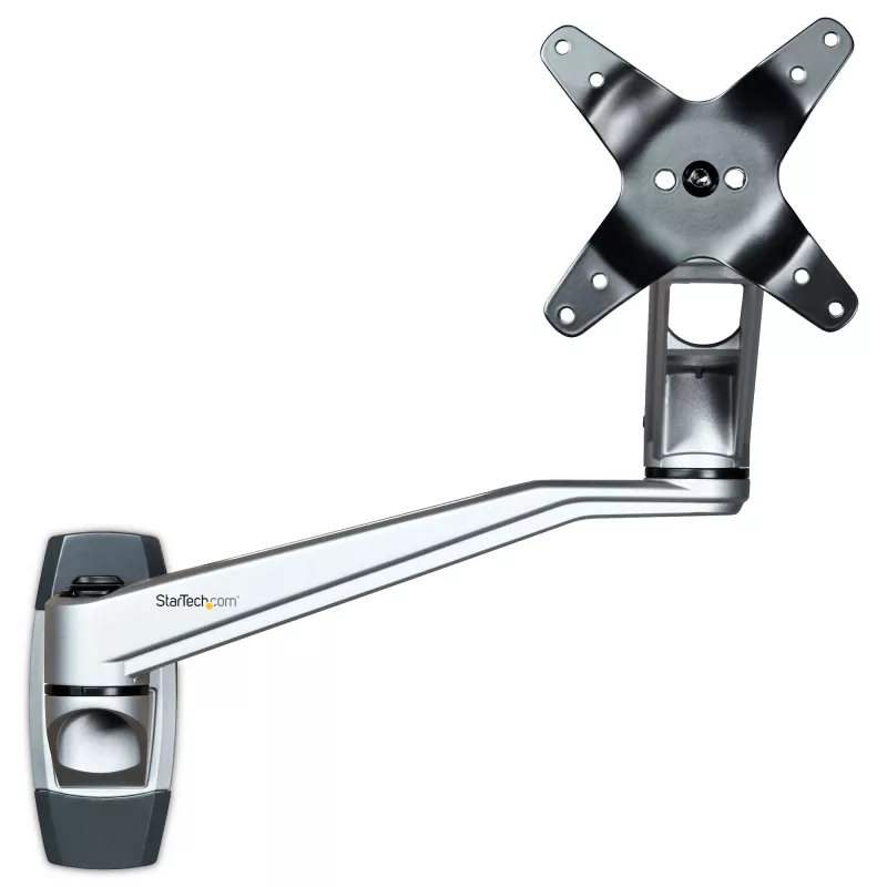 StarTech.com Wandhalterung für Monitorarm - Gelenkiger ergonomischer VESA-Wandmonitorarm - 20 Zoll (52 cm) lang - Einzelbildschirm bis zu 34 Zoll - Schwenkbar/Neigbar/Drehbar - Verstellbare Bildschirmhalterung