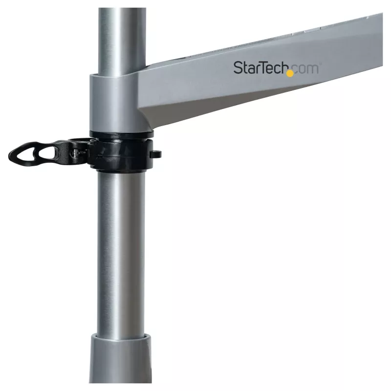 StarTech.com Tischhalterung Monitorarm - VESA- oder Apple iMac/Thunderbolt oder Ultrawide-Display bis 14 kg - gelenkig höhenverstellbare Einzelbildschirm-Tischmastmontage - Klemme/Durchführung