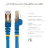 StarTech.com 7m CAT6a Ethernet-Kabel – 10 Gigabit geschirmtes rastnasenschutz RJ45 100W PoE Patchkabel – 10GbE STP Netzwerkkabel mit Zugentlastung – Blau einzeln getestet/Verkabelung UL-zertifiziert/TIA