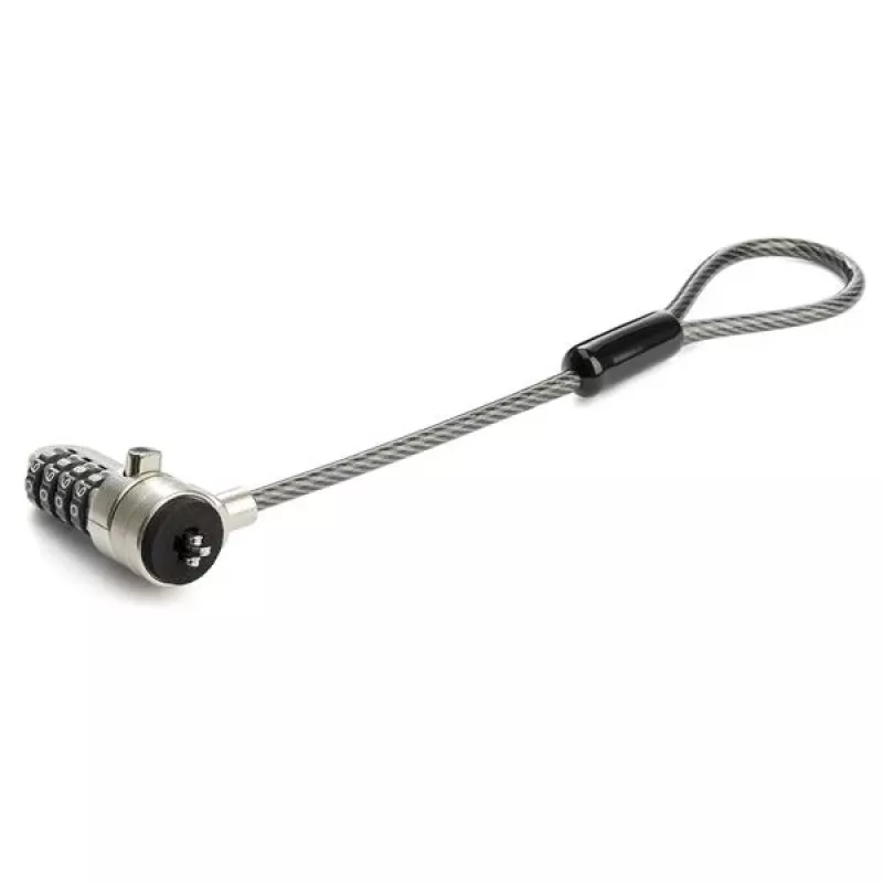StarTech.com Universeller Laptop-Kabelschloss-Erweiterungsschleife – 15 cm (6 Zoll) Diebstahlschutz 4-stelliges Kombinations-K-Slot-Schloss – Computer-Sicherheitskabel zur Erstellung eines Twin-/Multi-Head-Schlosses für mehrere Geräte
