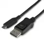 StarTech.com 3,3 Fuß / 1 m USB-C-auf-DisplayPort-1.4-Kabel – 8K/5K/4K USB-Typ-C-auf-DP-1.4-Alt-Mode-Videoadapterkonverter – HBR3/HDR/DSC – 8K 60 Hz DP-Monitorkabel – USB-C/Thunderbolt 3