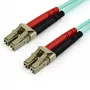 StarTech.com 7m (22ft) LC/UPC zu LC/UPC OM4 Multimode Glasfaserkabel, 50/125µm LOMMF/VCSEL Zipcord Faser, 100G, geringe Einfügedämpfung – LSZH Glasfaser-Jumperkabel