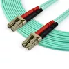 StarTech.com 7 m (22 ft) LC/UPC zu LC/UPC OM3 Multimode-Glasfaserkabel, Vollduplex 50/125 µm Zipcord-Faserkabel, 100G, geringe Einfügedämpfung, LSZH Glasfaser-Jumperkabel