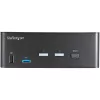 StarTech.com 2-Port Dual-Monitor HDMI KVM-Switch – 4K 60 Hz Ultra HD HDR – Desktop 4K HDMI 2.0 KVM-Switch mit 2-Port USB 3.0 Hub (5 Gbit/s) & 4x USB 2.0 HID, Audio – Hotkey-Umschaltung – TAA