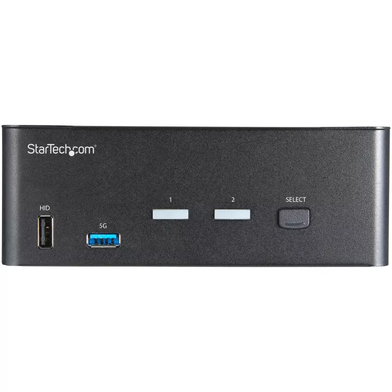 StarTech.com 2-Port Dual-Monitor HDMI KVM-Switch – 4K 60 Hz Ultra HD HDR – Desktop 4K HDMI 2.0 KVM-Switch mit 2-Port USB 3.0 Hub (5 Gbit/s) & 4x USB 2.0 HID, Audio – Hotkey-Umschaltung – TAA